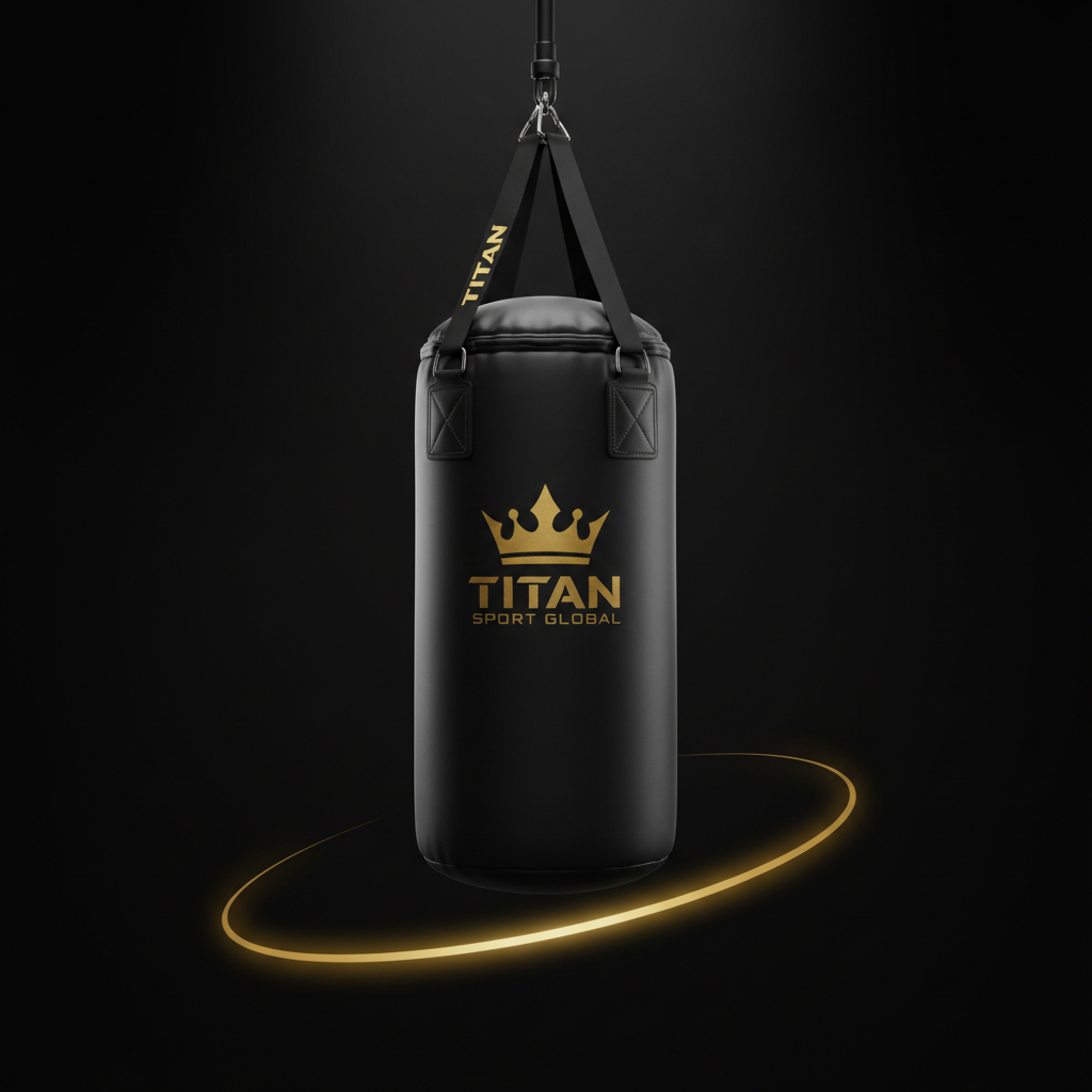 TITAN Speed Bag Crown Edition — matte black with gold crown logo