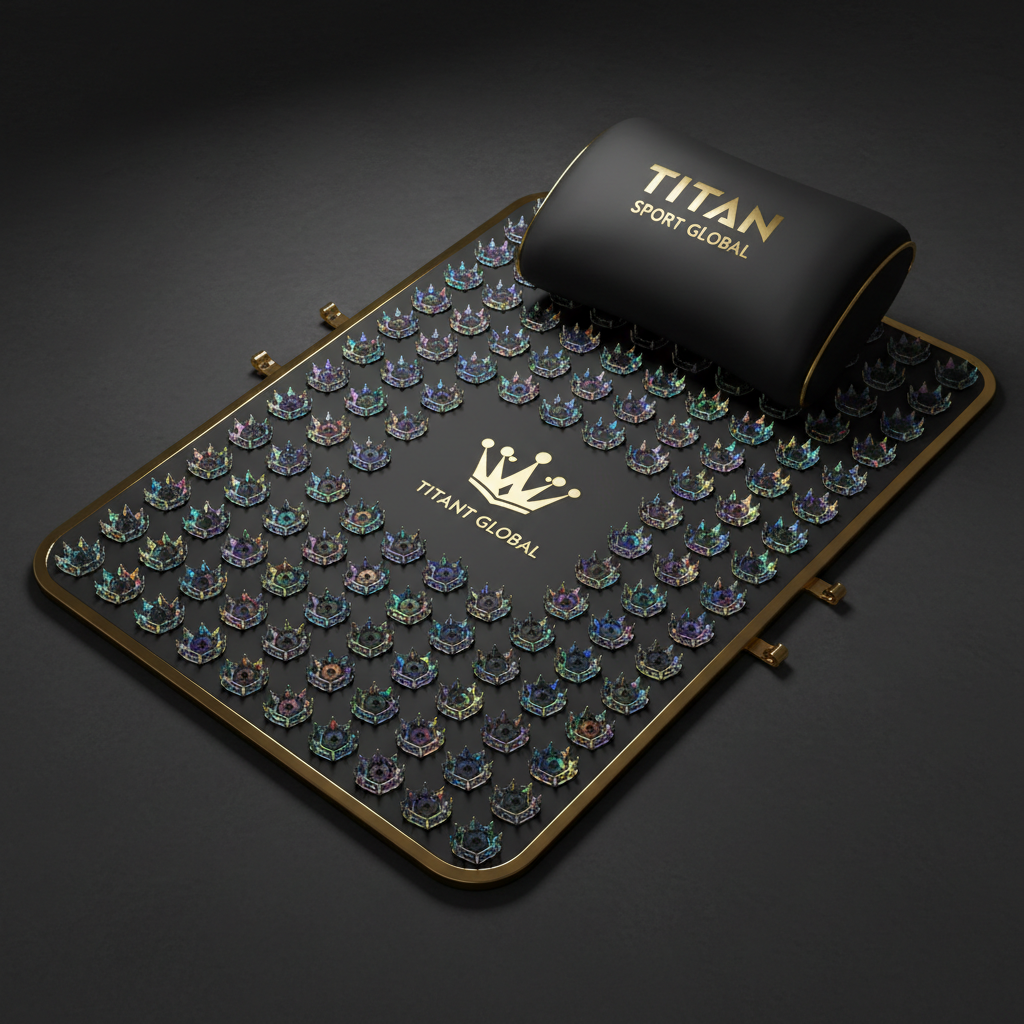 TITAN Acupressure Mat and Pillow Set Crown Edition