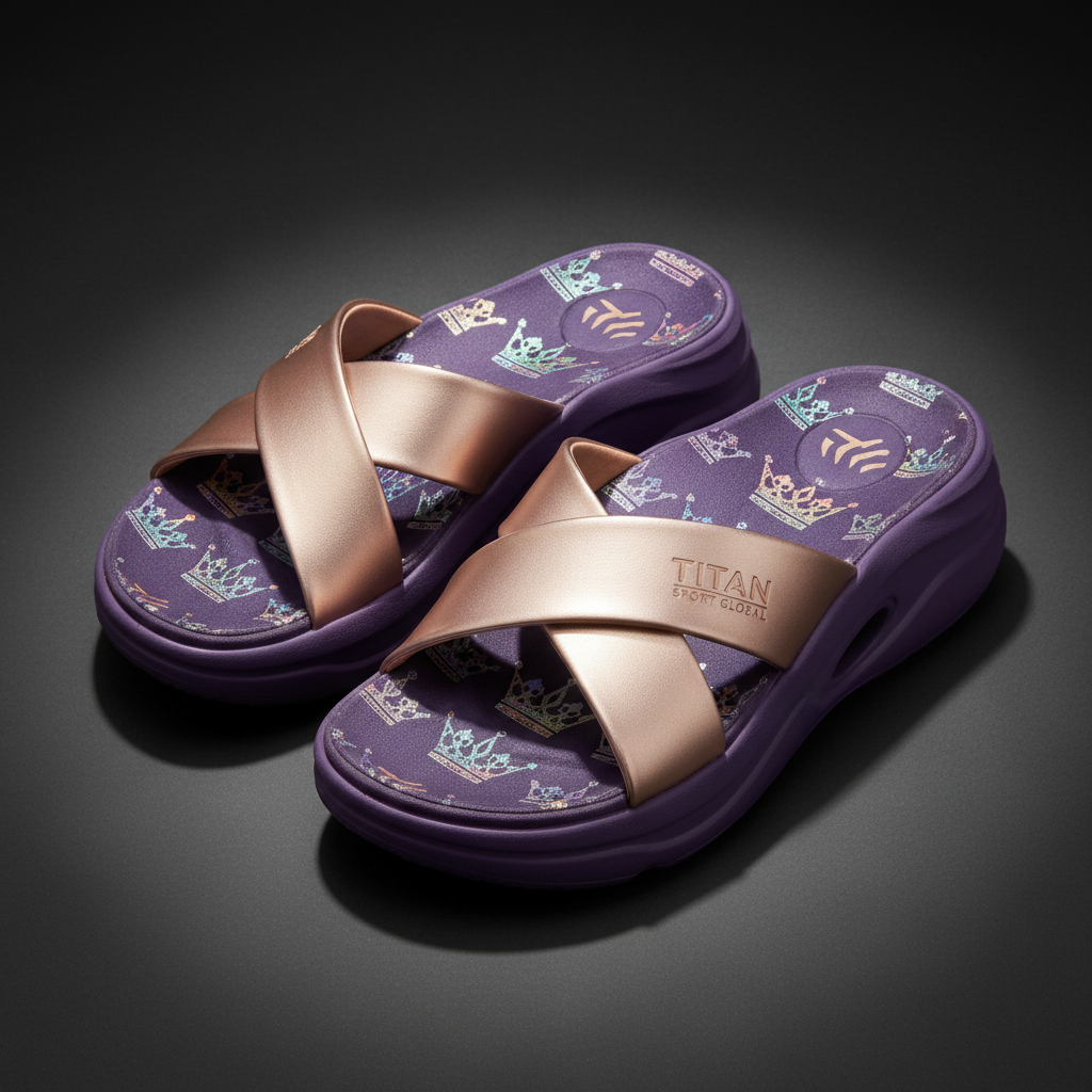 TITAN Women's Recovery Sandals Rose Crown Edition