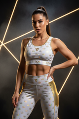 TITAN Women's Holographic Crown Crop Top — Angel SWAG Edition