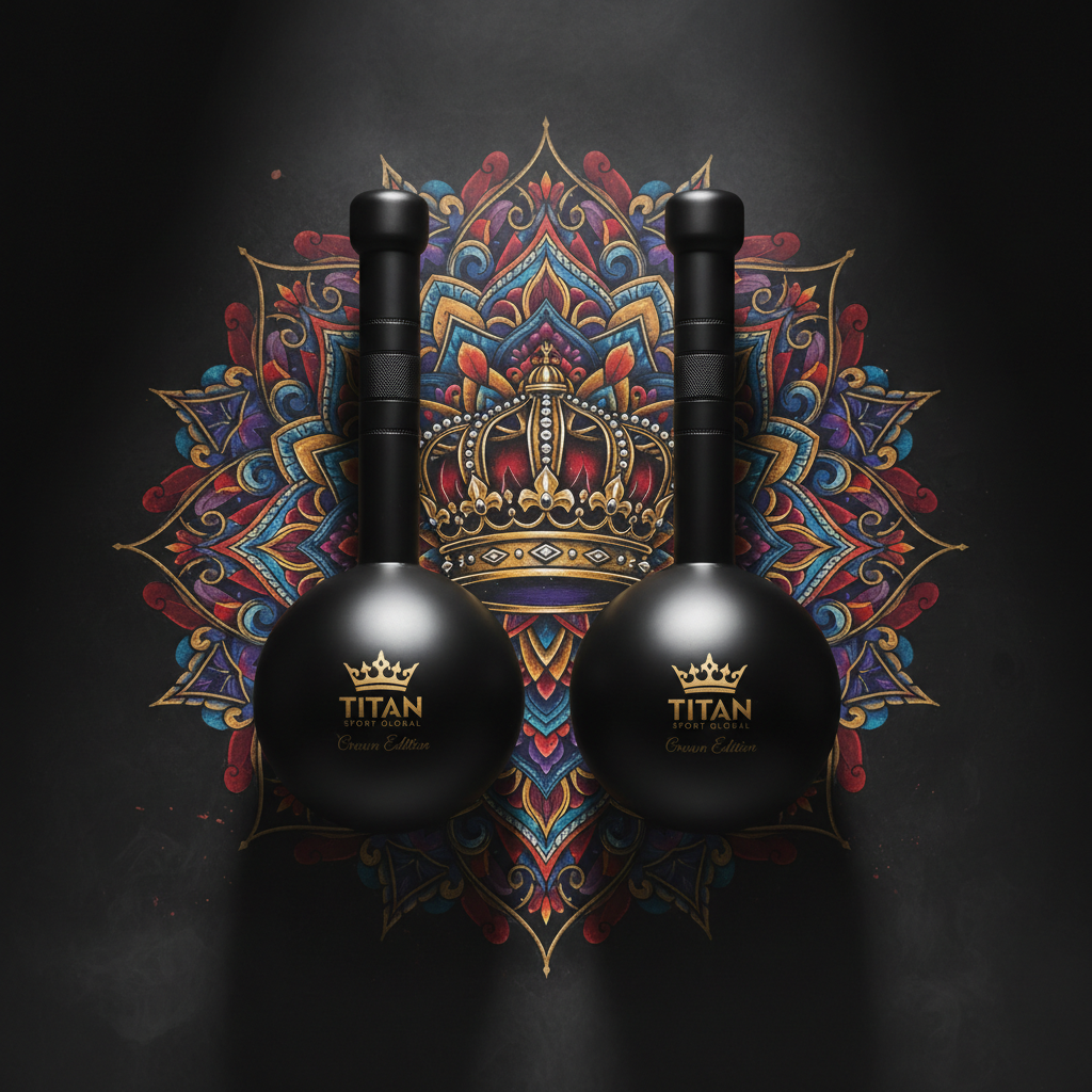 TITAN Crown Edition Steel Indian Club Bells