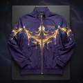 TITAN Men's Galaxy Drip Crown Windbreaker — Cosmic King SWAG Edition