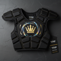 TITAN Crown Edition Rugby Shoulder Pads Matte Black Gold