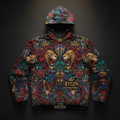 TITAN Crown Edition Windbreaker — tattoo-style flat lay