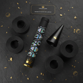 TITAN Crown Edition Cricket Bat Grip Cone Set Matte Black Gold