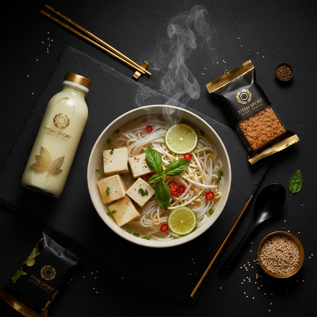 TITAN Crown Vietnamese Tofu Pho vegan high-protein weekly monthly meal plan bundle