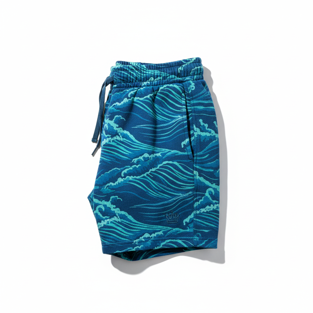TITAN Ocean Wave Crown Casual Shorts
