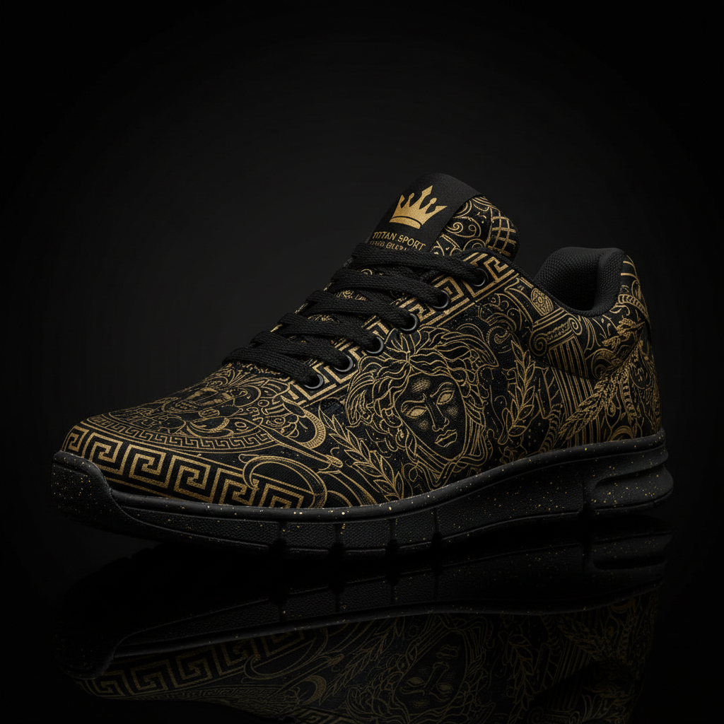 TITAN Crown Edition Medusa Greek Men's Training Shoe Tattoo Art