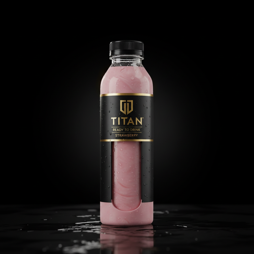 TITAN Ready-to-Drink Protein Shake - Strawberry - Premium High Protein