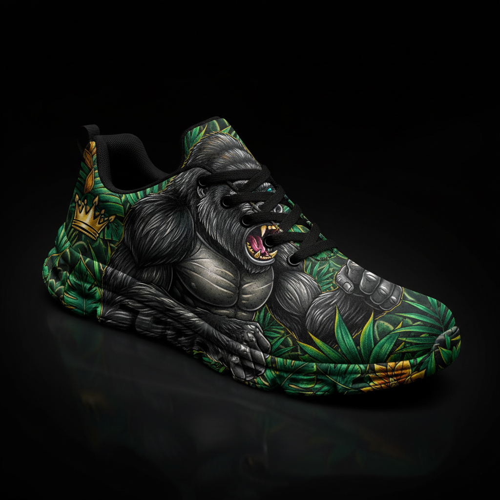 TITAN Crown Edition Color Silverback Men's Running Shoe Color Tattoo Art