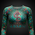 TITAN Women’s Enchanted Forest Dragon Long Sleeve Crop — Fae Edition
