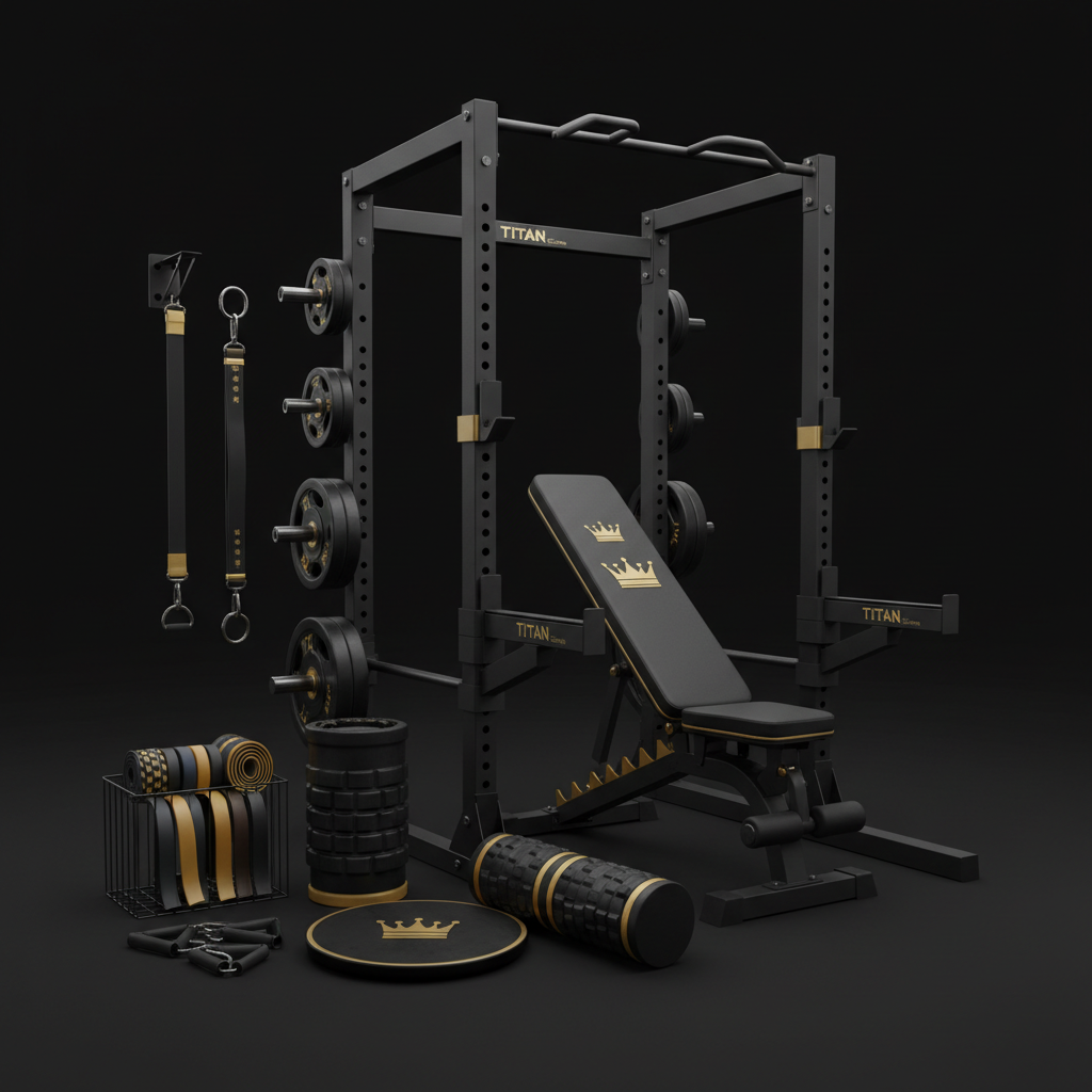 TITAN All-In-One Retired Athlete's Comeback Home Gym Kit — Crown Edition