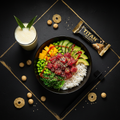 TITAN Crown Hawaiian Ahi Tuna Poke Bowl high-protein fish weekly monthly meal plan bundle