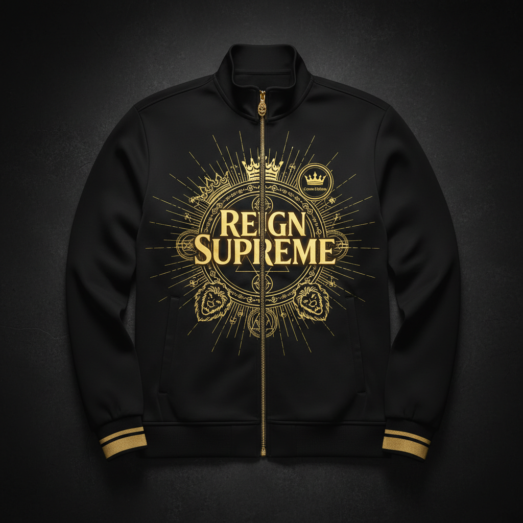 TITAN Men's Elite Spiritual Tracksuit Jacket REIGN SUPREME Crown Edition