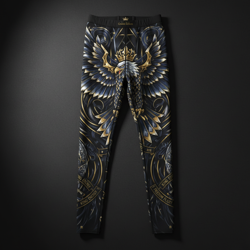 TITAN Men's Compression Tights Eagle King Crown Edition
