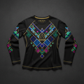 TITAN Women's Neon Yoruba Adire Long Sleeve — Oshun Edition