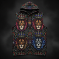 TITAN Sleeveless Hoodie Crown Edition - bold tattoo-style artwork on matte black