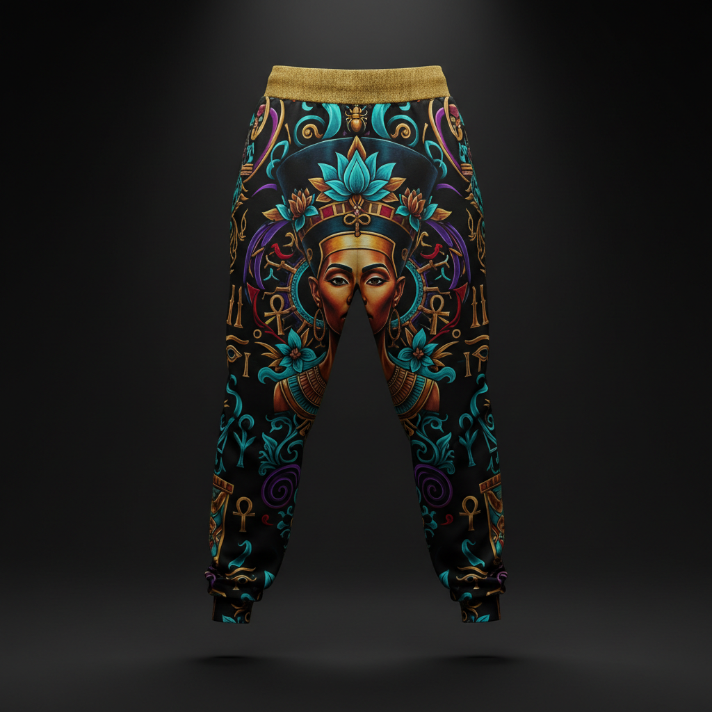 TITAN Plus Women's Nefertiti Royal Queen Joggers — Spiritual Crown Edition sizes 1X–5X