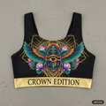 TITAN Plus Women's Sacred Scarab Sports Bra — Inclusive Crown Edition