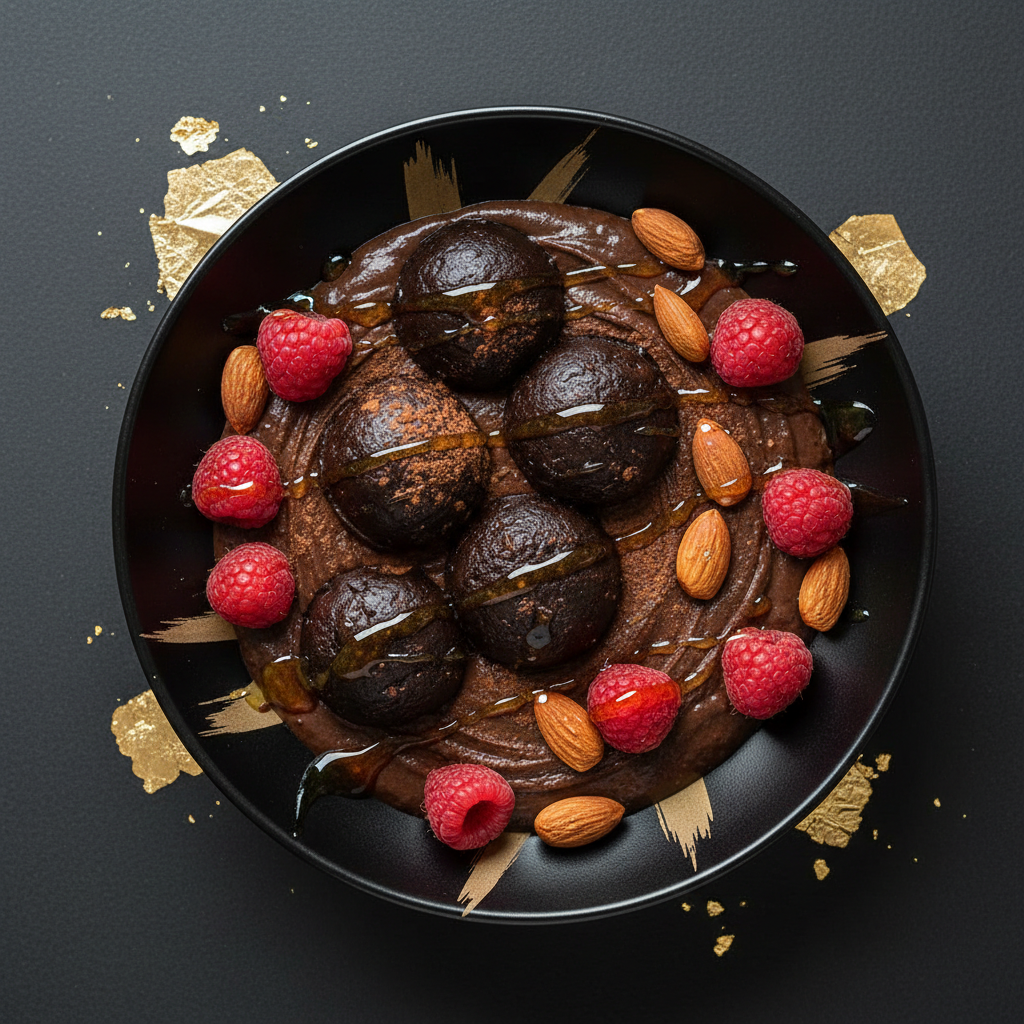 TITAN Black Sapote Chocolate Pudding Protein Fruit Bowl