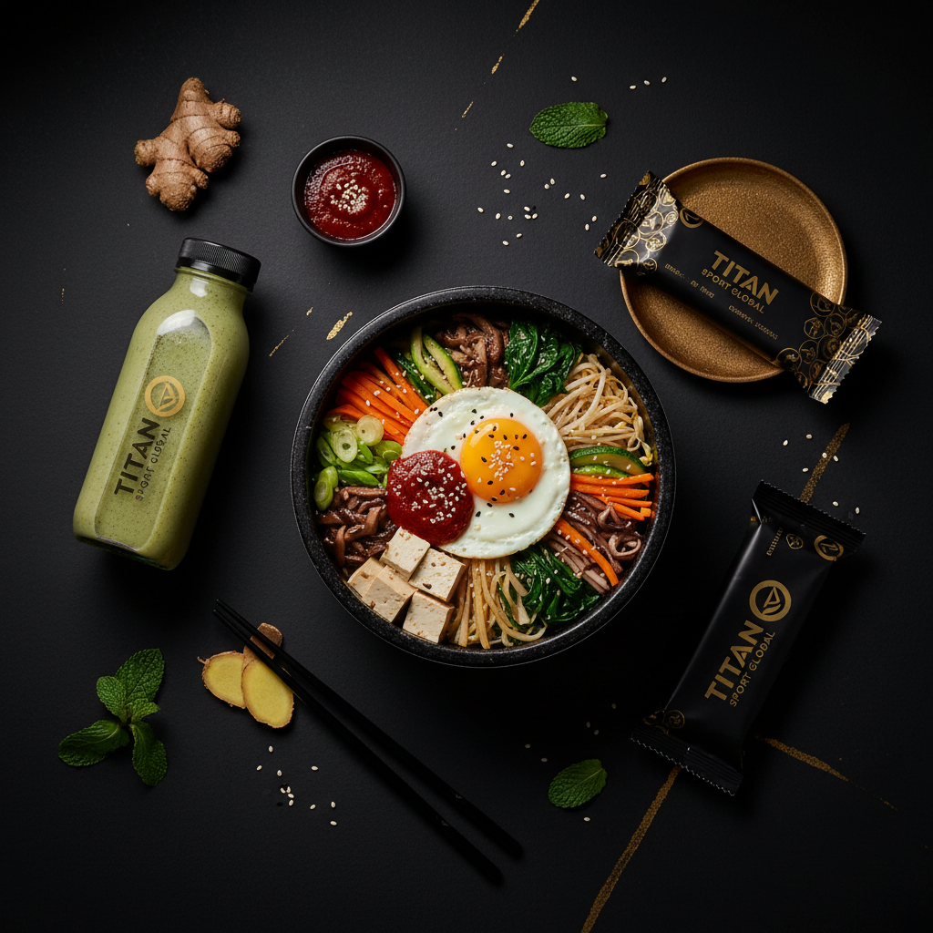 TITAN Crown Tofu Bibimbap Korean vegetarian high-protein weekly monthly meal plan bundle