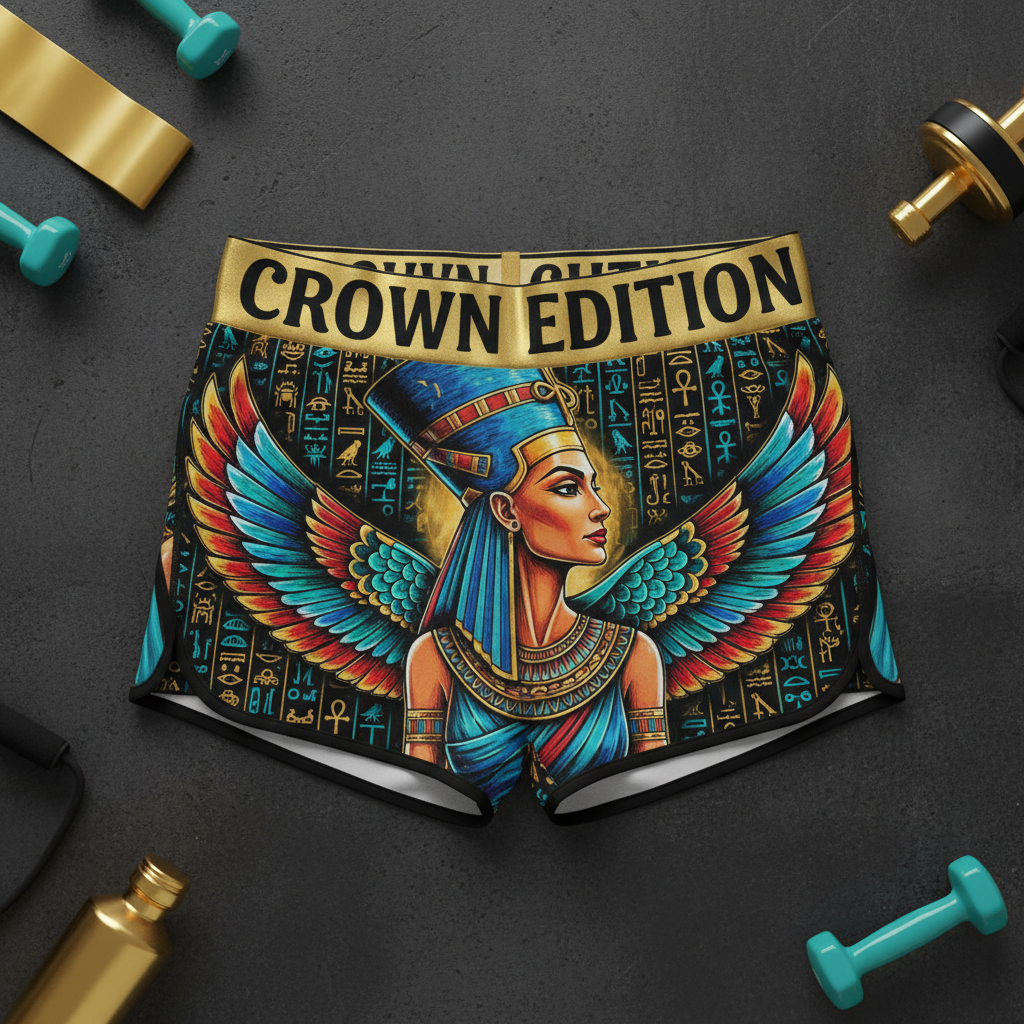 TITAN Women's Nefertiti Pharaoh Shorts — Kemet Edition