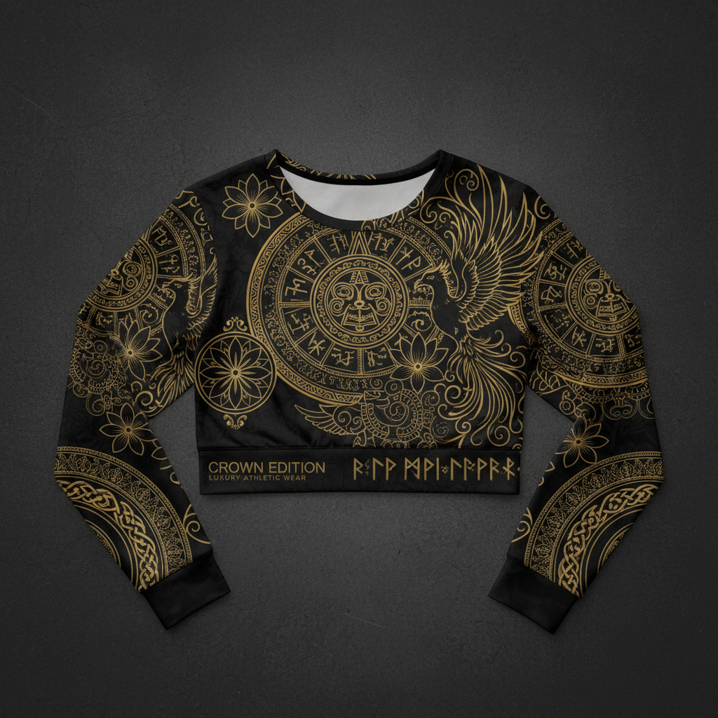 TITAN Women's Global Unity Crown Drop Long Sleeve Crop — Crown Drop 100 Edition