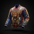 TITAN Men's Varsity Jacket - Lion King Champion Crown Edition Design