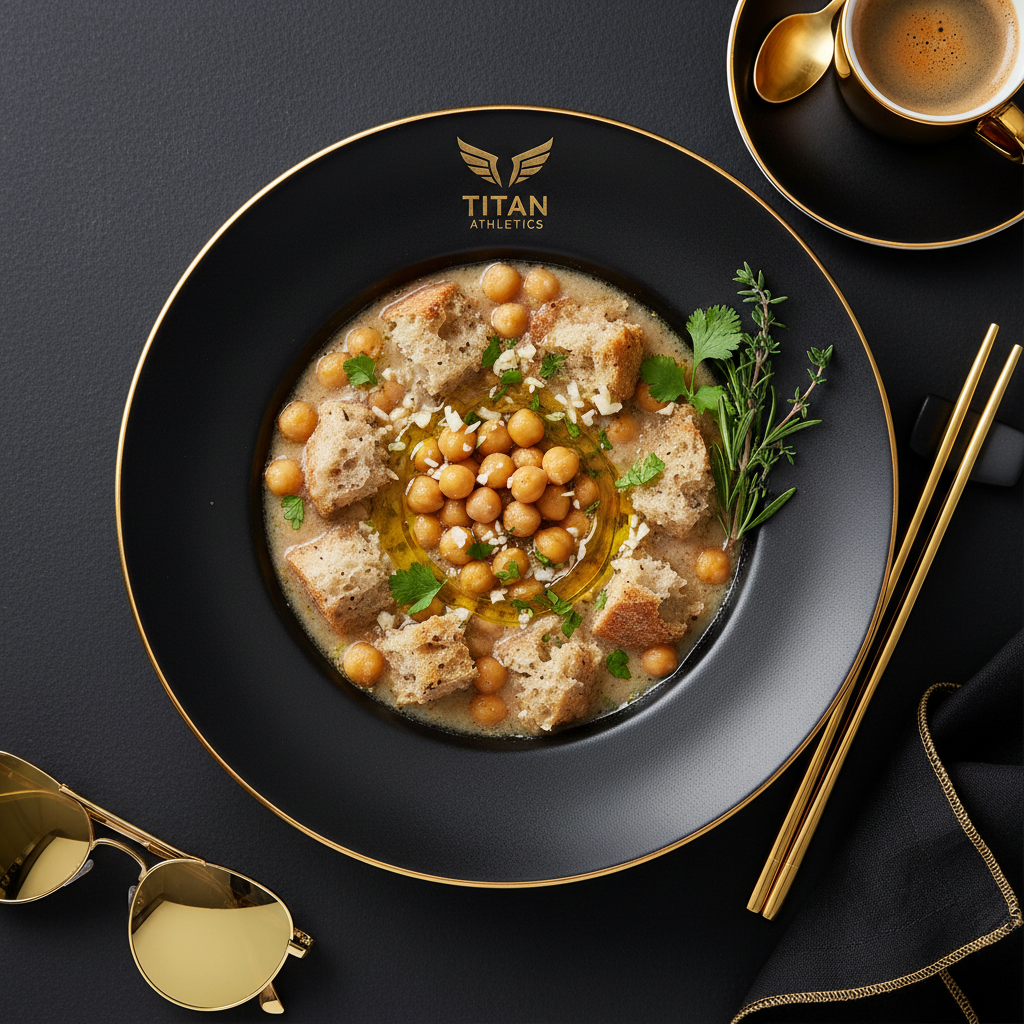 TITAN Portuguese Vegan Açorda Bread Soup Breakfast Bowl