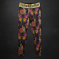 TITAN Crown Edition Tattoo Art Dia de los Muertos Leggings Women's Athletic Bottoms
