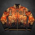 TITAN Women's Tiger Flame Crown Track Jacket — Apex Queen SWAG Edition