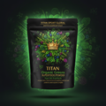 TITAN Organic Greens Superfood Powder Vegan 50+ Superfoods supplement pouch