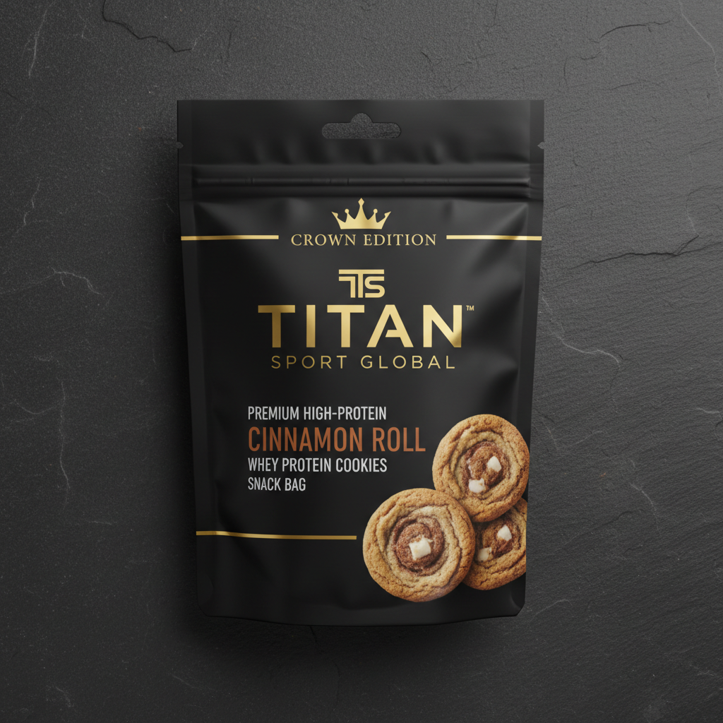 Cinnamon Roll Whey Protein Cookie — TITAN SPORT GLOBAL