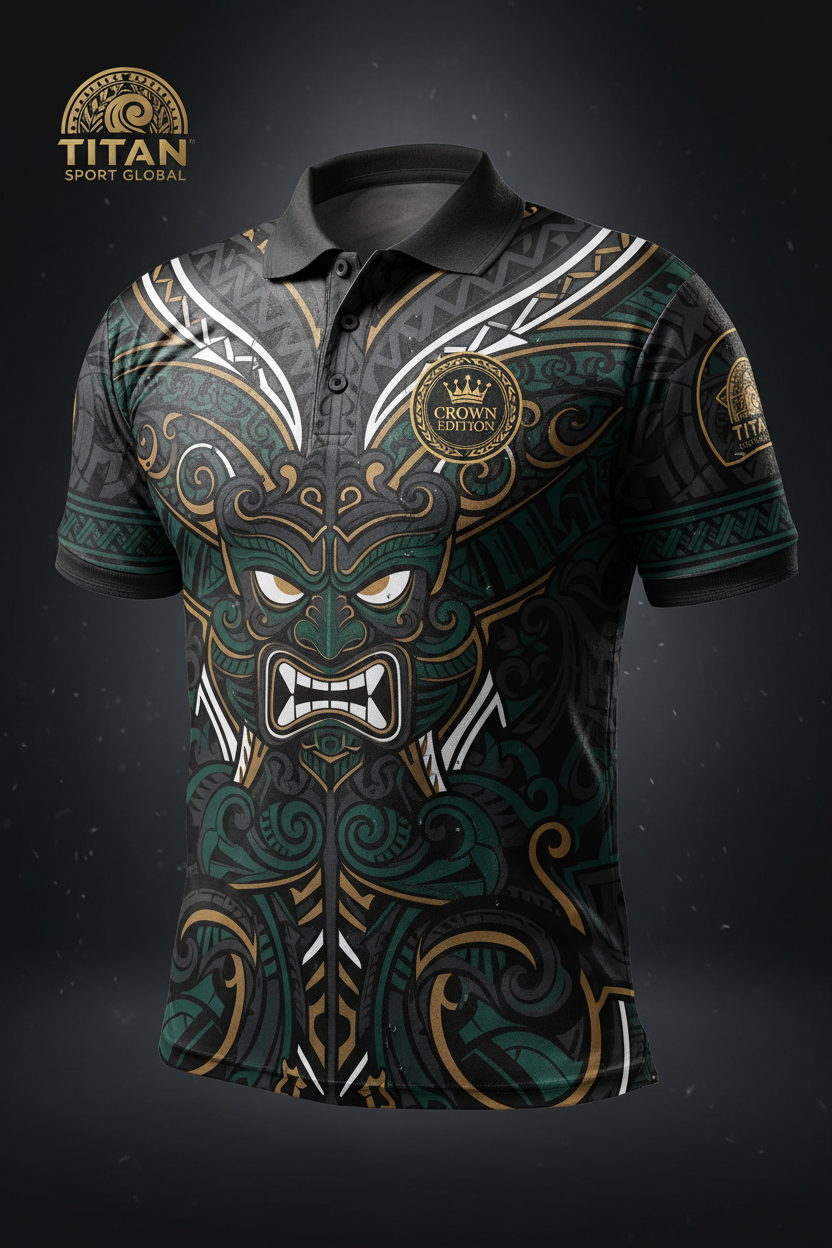 TITAN Men's Maori Warrior Sport Polo Tangata Edition