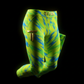 TITAN neon yellow lightning compression leggings