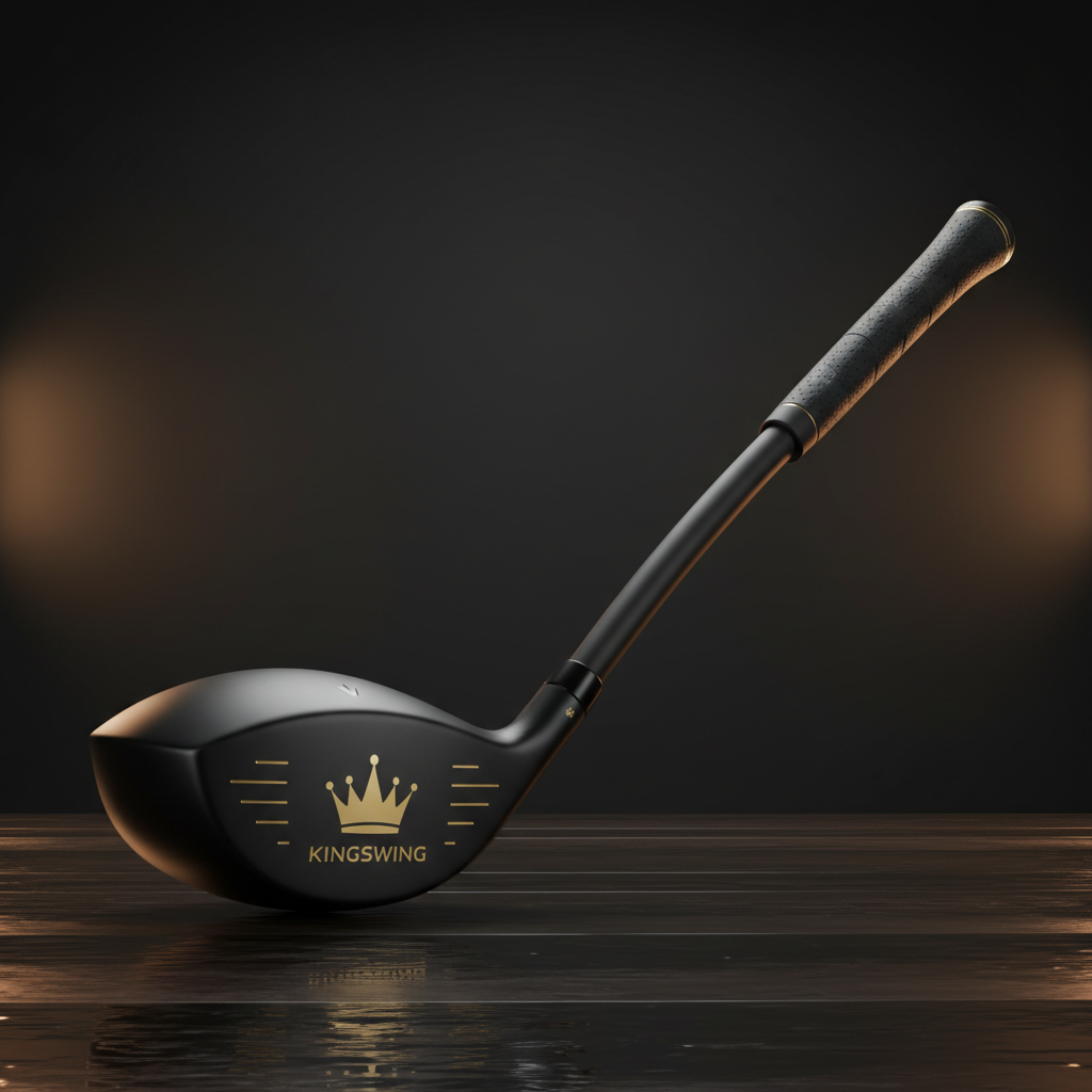 TITAN Golf Swing Trainer Crown Edition matte black gold crown branding weighted head flexible shaft
