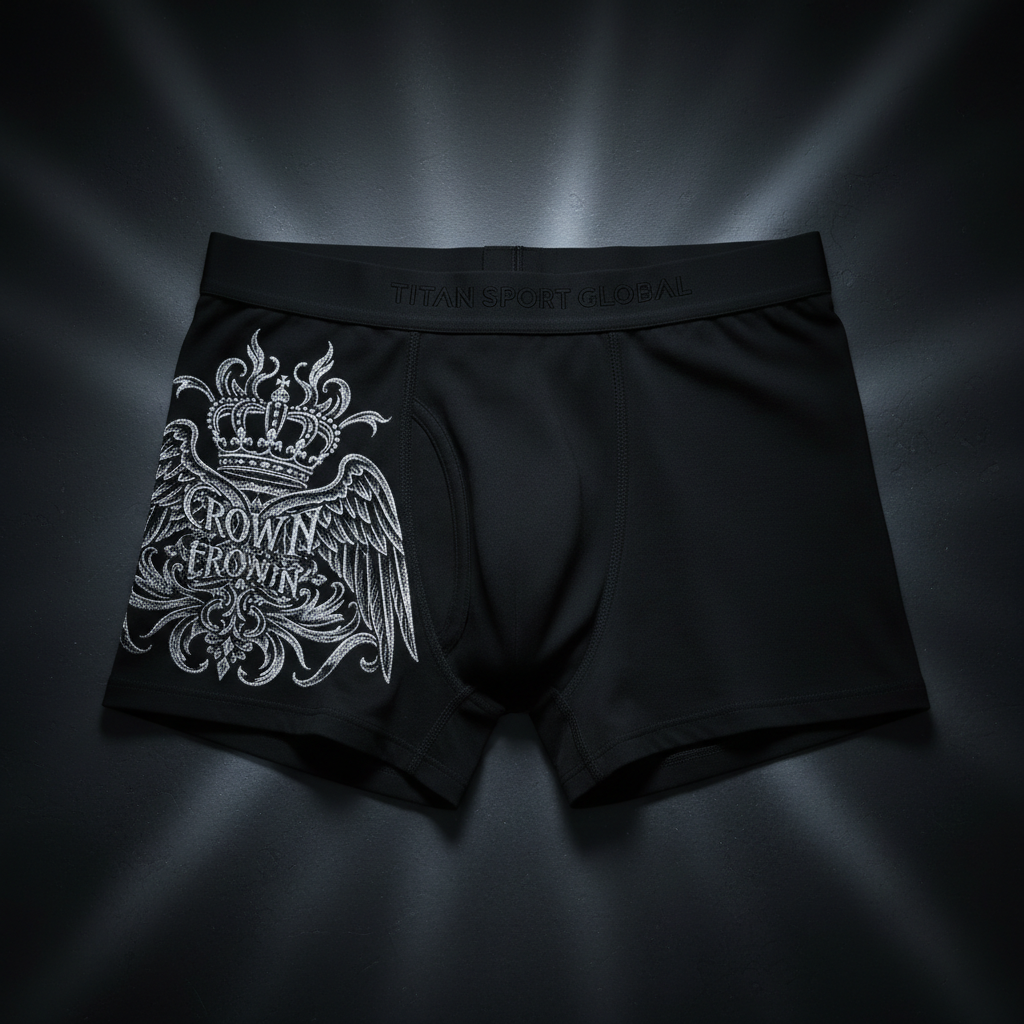 TITAN Women's Cozy Boxer Shorts Crown Edition Silver White