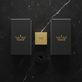 TITAN Yoga Blocks Set Crown SWAG Edition black gold foam pair