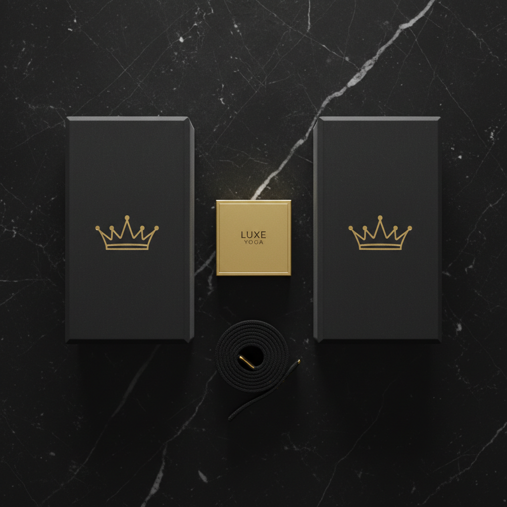 TITAN Yoga Blocks Set Crown SWAG Edition black gold foam pair