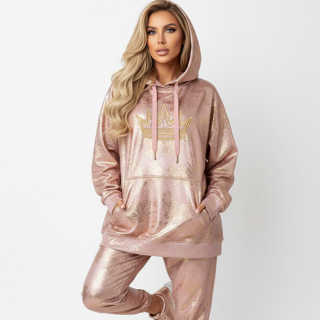 TITAN Rose Gold Crown Women’s Hoodie — Crown SWAG Edition