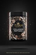 TITAN Collagen Peptides — Rose Gold Botanical Floral Design Supplement Container
