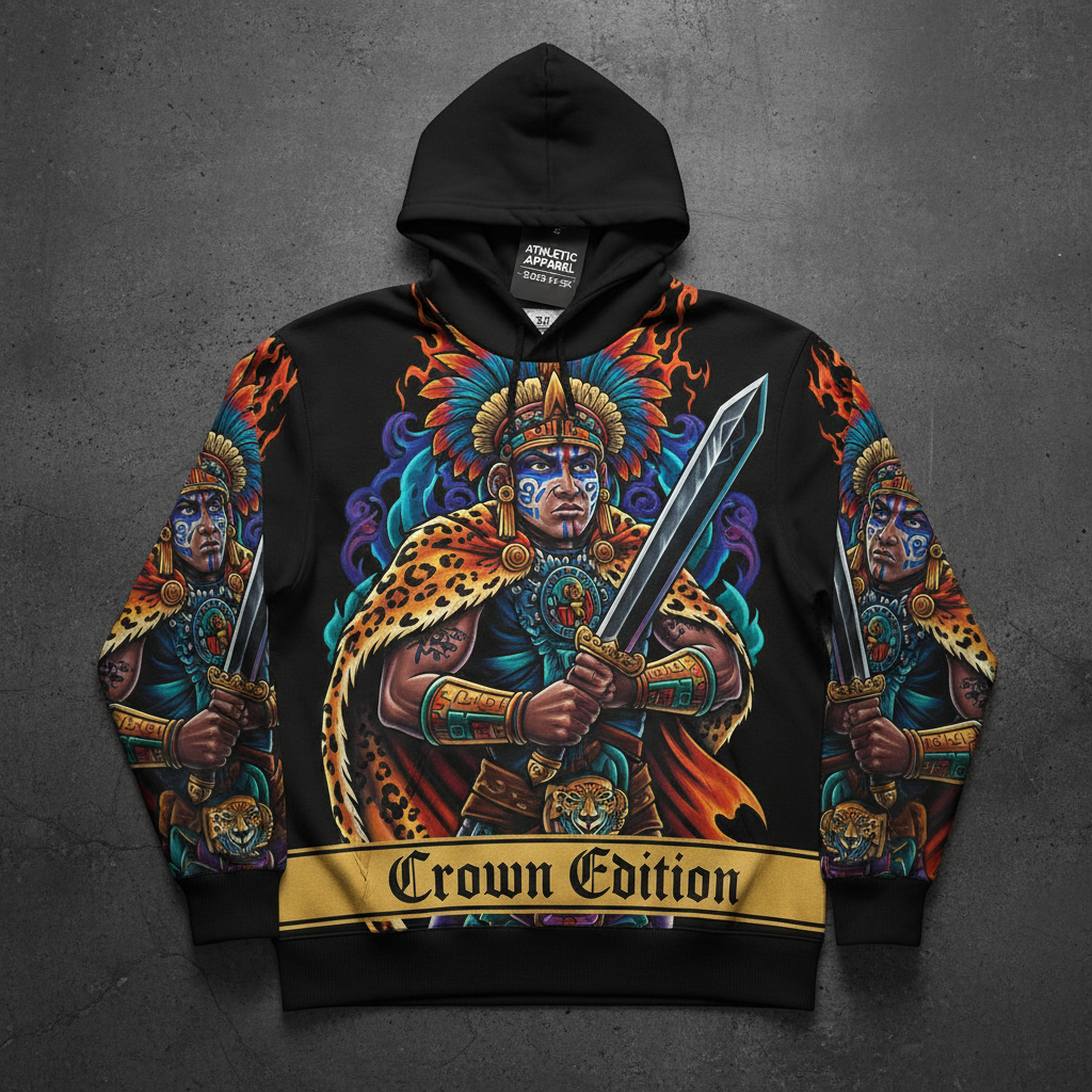 TITAN Plus Men's Obsidian Warrior Hoodie — Inclusive Crown Edition