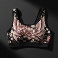 TITAN Crown Edition Women's Sports Bra — Lotus Butterfly Tattoo Art