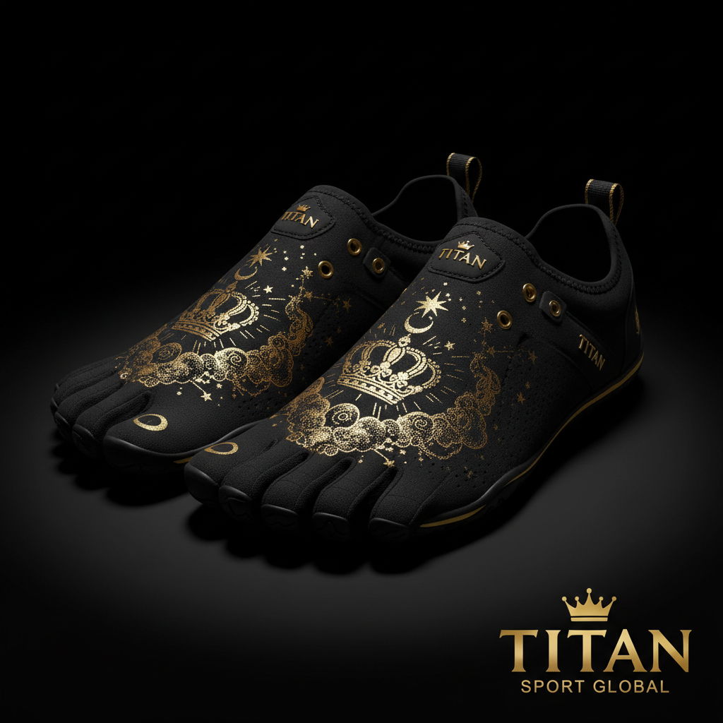 TITAN Midnight Gold Five-Finger Barefoot Shoe