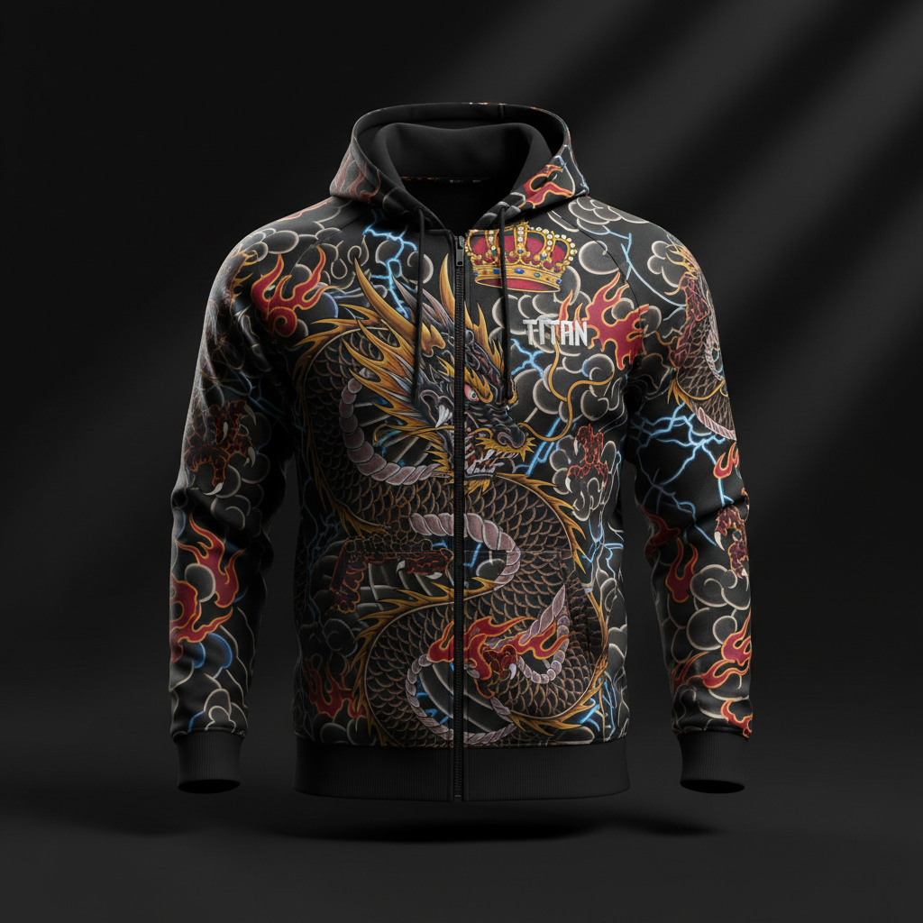 TITAN Men's Zip-Up Hoodie - Performance Fleece