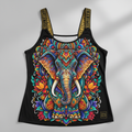 TITAN Plus Women's Sacred Elephant Mandala Tank — Inclusive Crown Edition