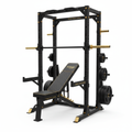 TITAN All-In-One Squat Rack & Bench Press Home Gym Combo — Crown Edition