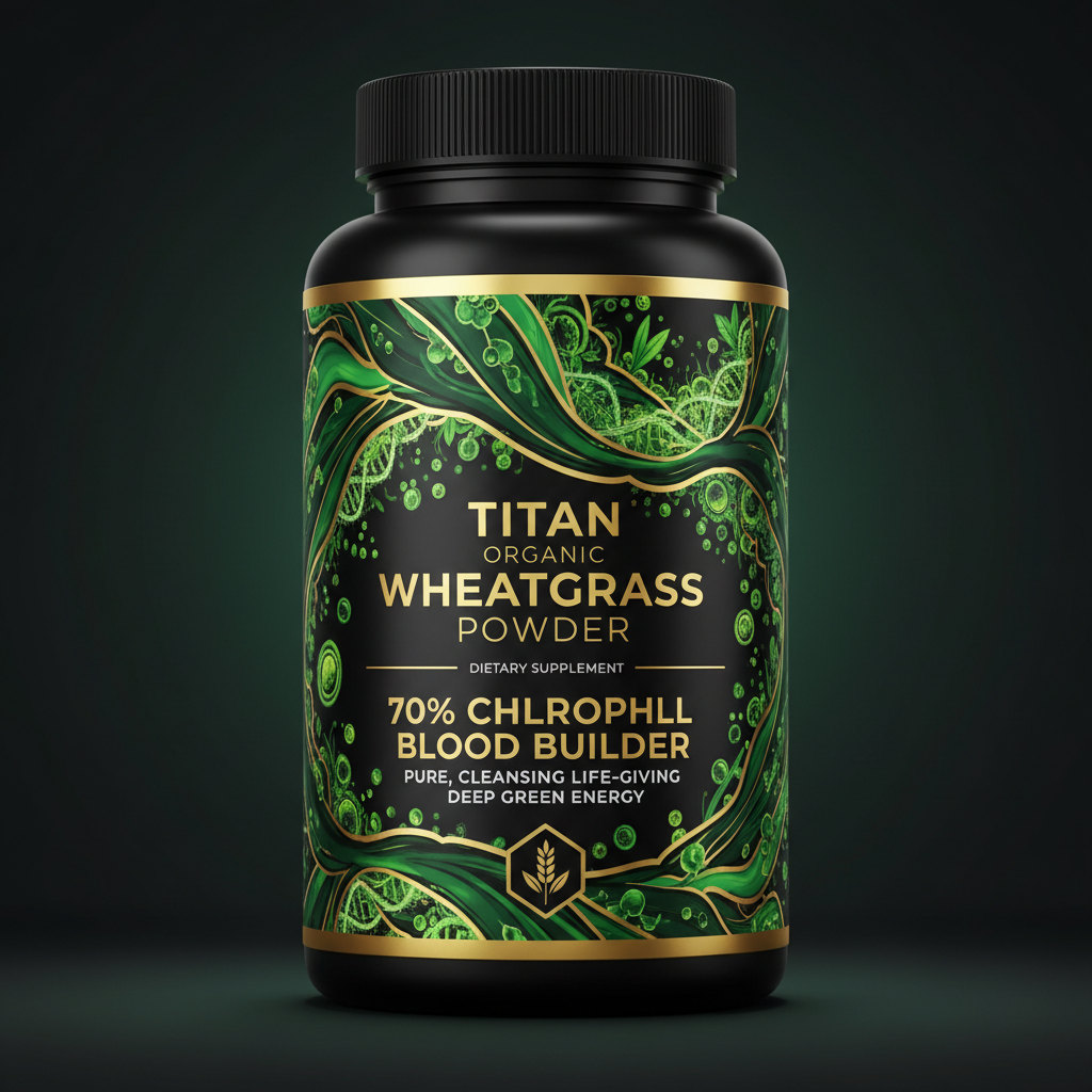 TITAN Organic Wheatgrass Powder - Alkalizing Superfood
