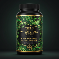 TITAN Organic Wheatgrass Powder - Alkalizing Superfood