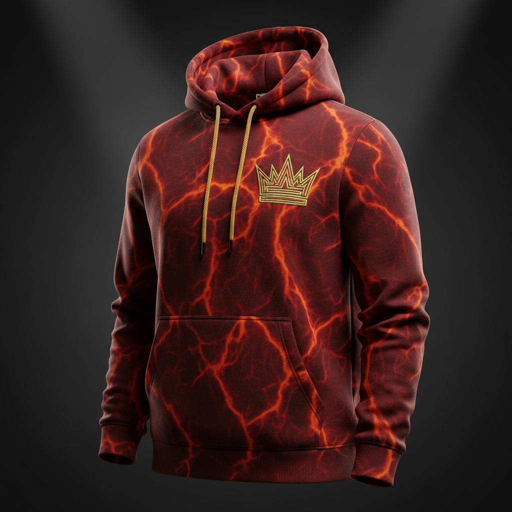 TITAN Crown Hoodie Lava King